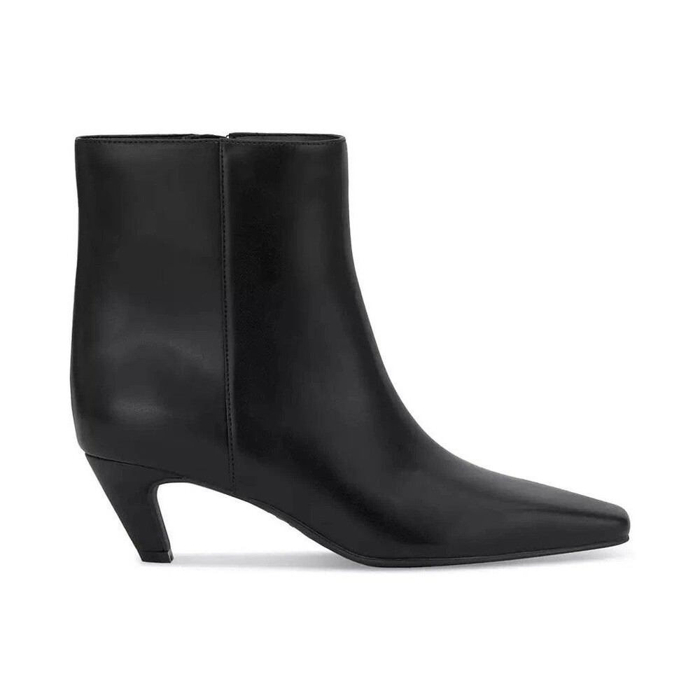I.N.C. International Concepts Womens Sareya Mid-Heel Bootie Black Smooth 7M